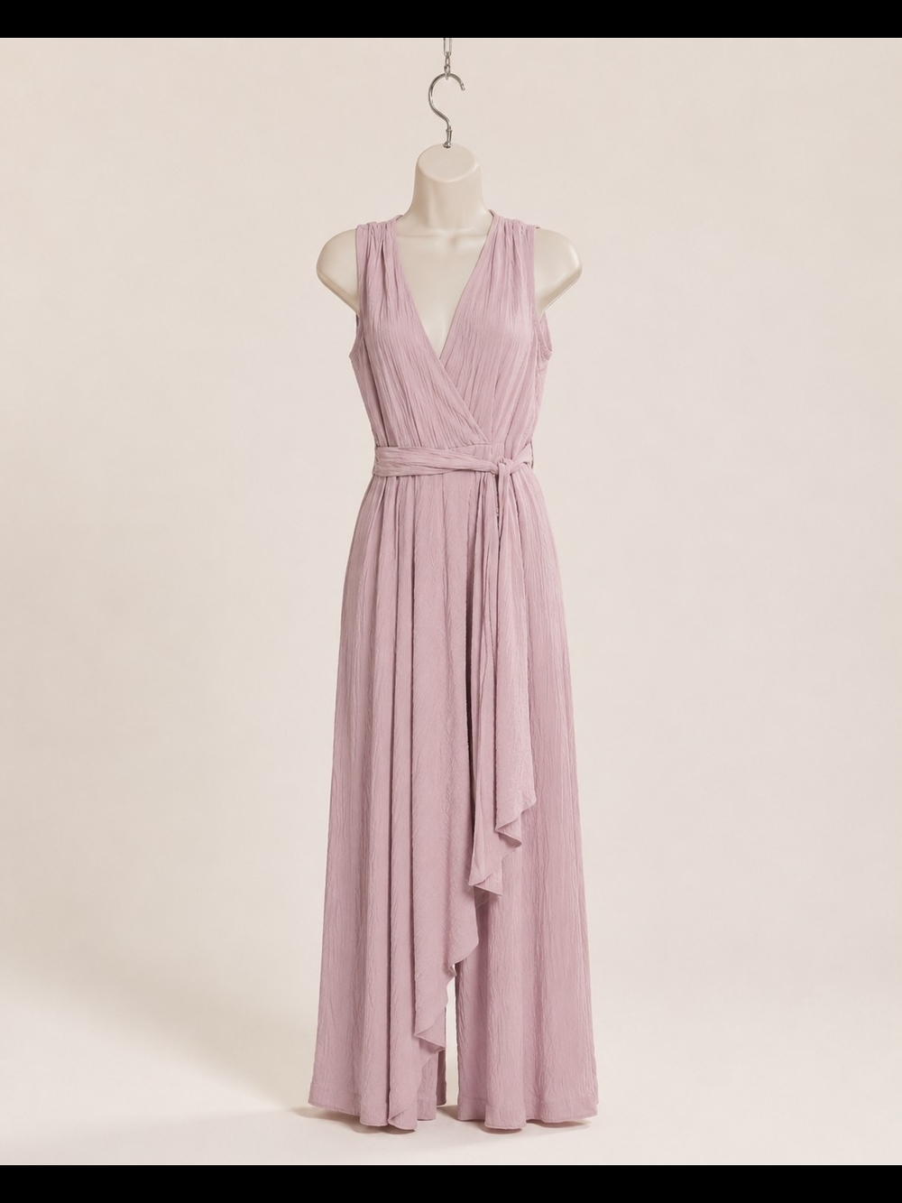 Calvin Klein Dusty Rose Wrap Tie Pants Jumpsuit Size 2 - Picture 4 of 12